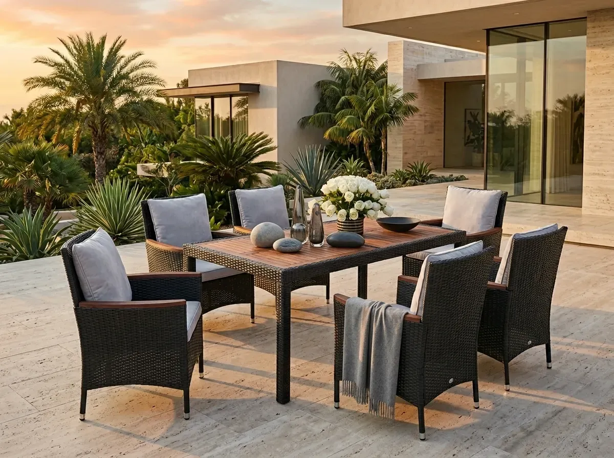 Outdoor Coffee Table and Lounge Setup