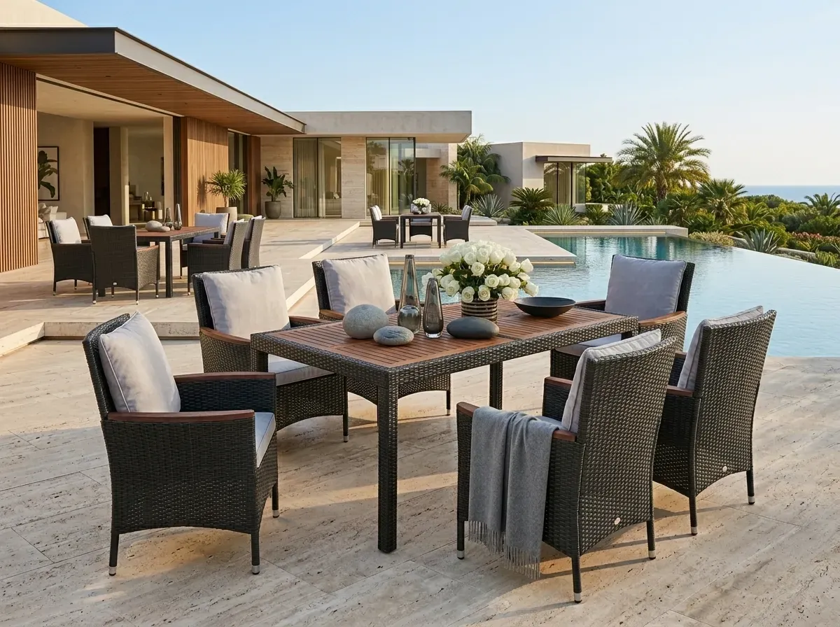 Premium Wicker Living Sofa Set